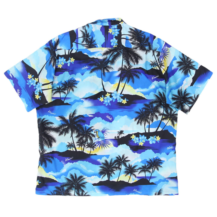 Mens Jade Fashions Palm Print Hawaiian Shirt