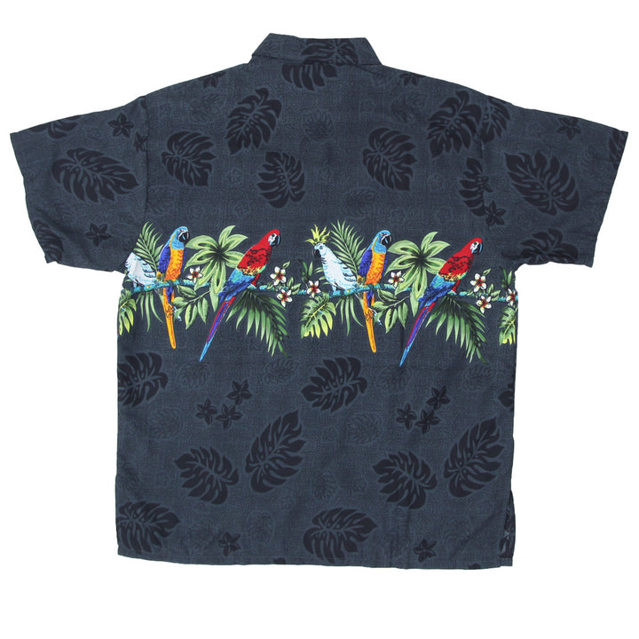 Mens Creations Parrot Print Hawaiian Shirt