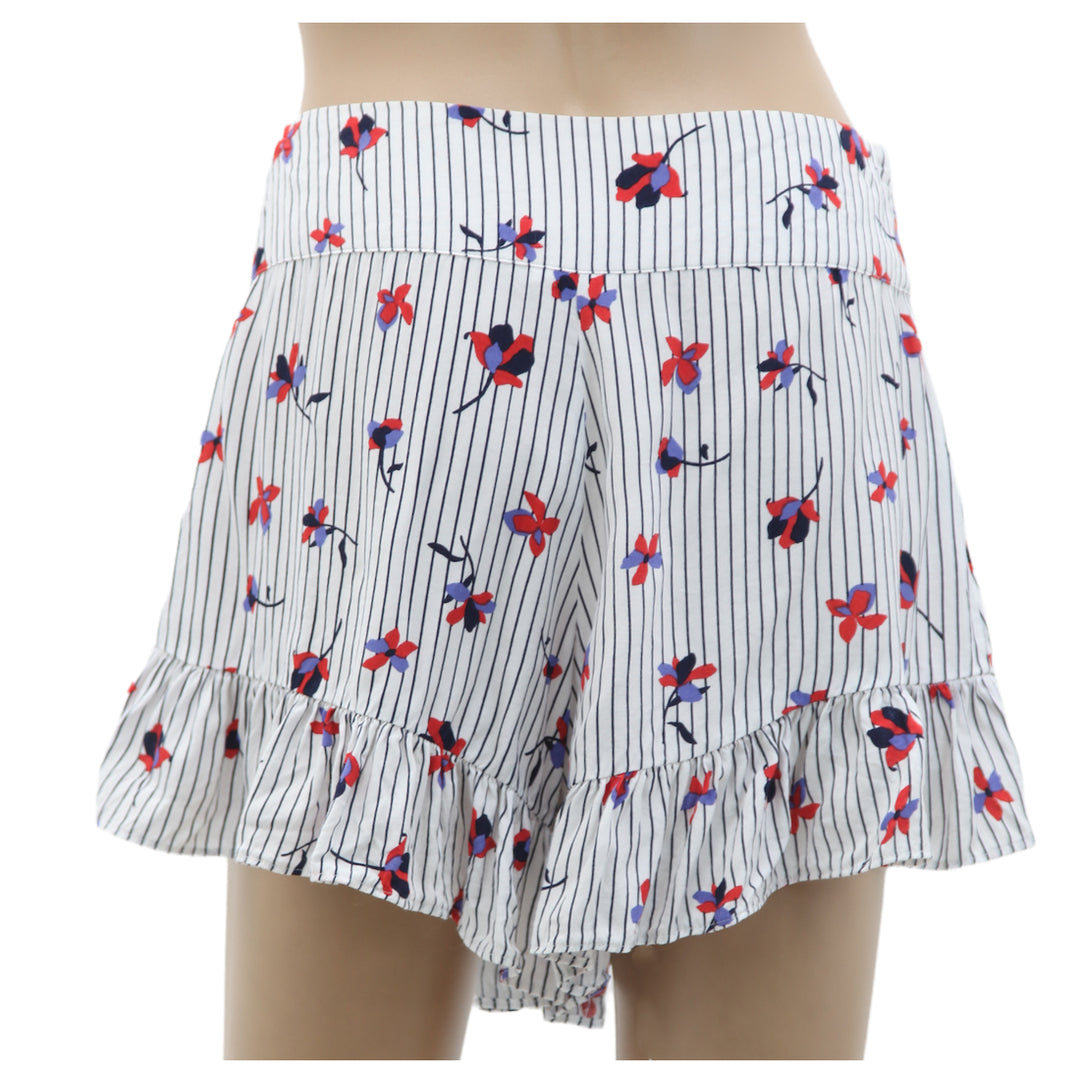 Ladies Seed Floral Ruffle Shorts