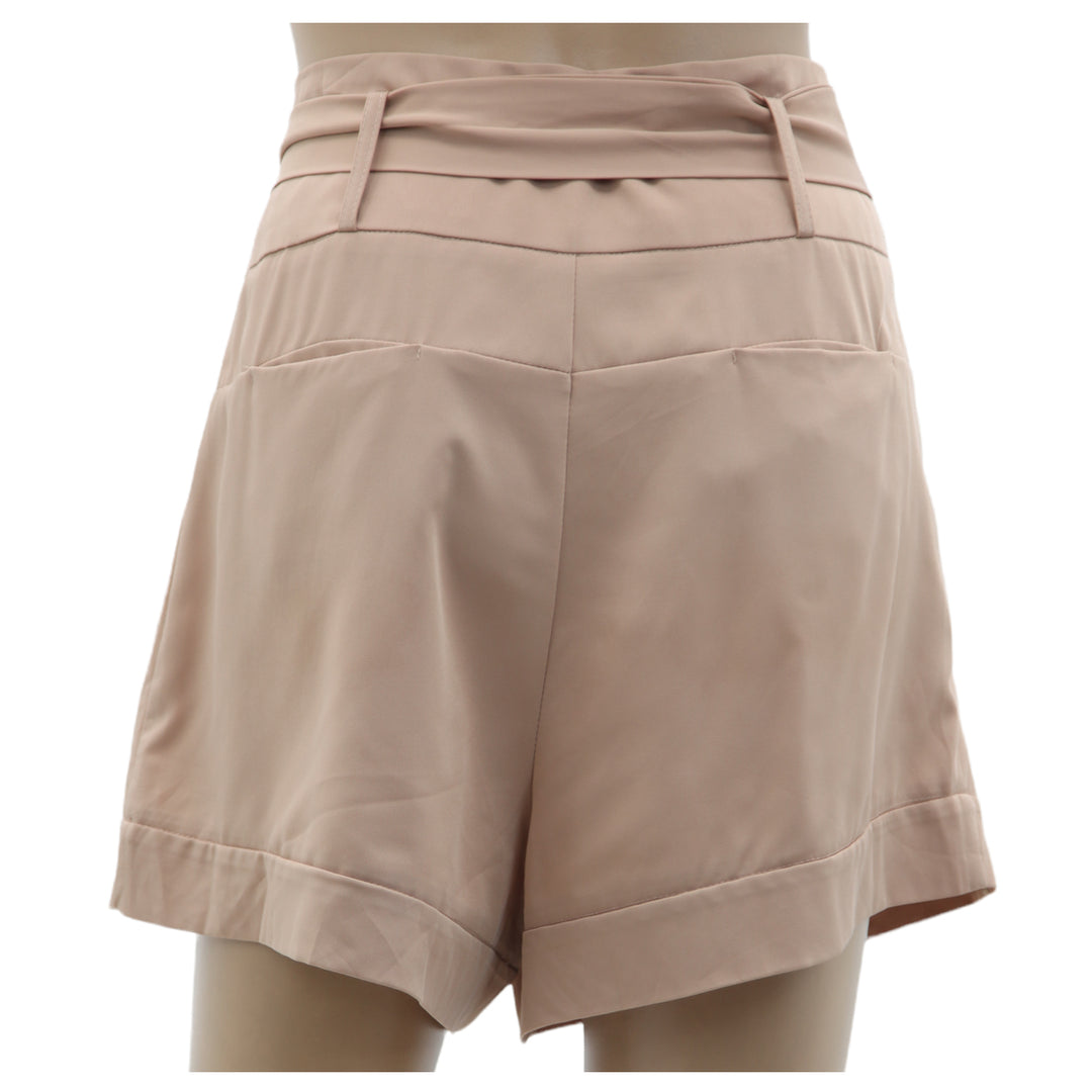 Ladies Ally Tie Belted Shorts
