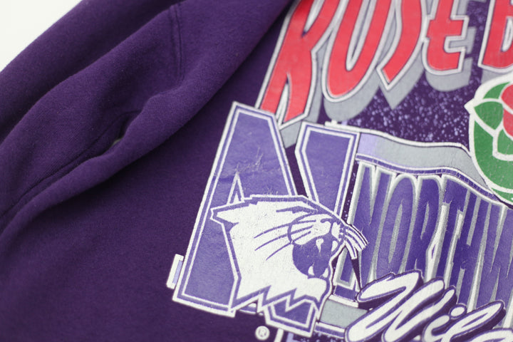 1996 Vintage Northwestern Wildcats Rose Bowl Crewneck Sweatshirt Made in USA