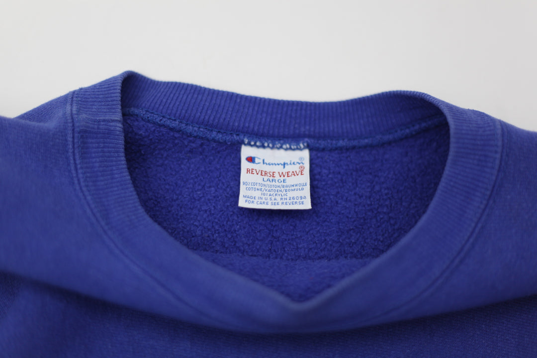 Vintage Champion Reverse Weave Embroidered Sweatshirt Made In USA