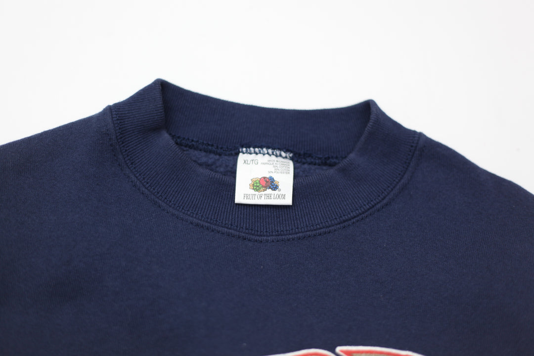 1992 Vintage Toronto Blue Jays World Series Crewneck Sweatshirt Navy Blue