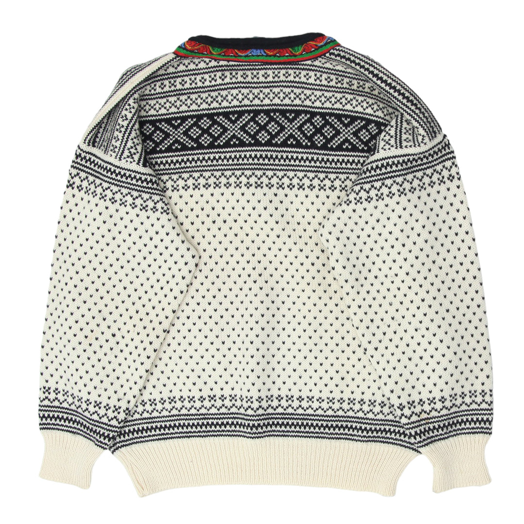 Vintage Dale Of Norway Pure Wool Knitted Pullover Sweater Ladies - Migration_Jumper & Knitwear - B2G1, Category_Default Category/VINTAGE, Category_Default Category/VINTAGE/WOMEN - side view