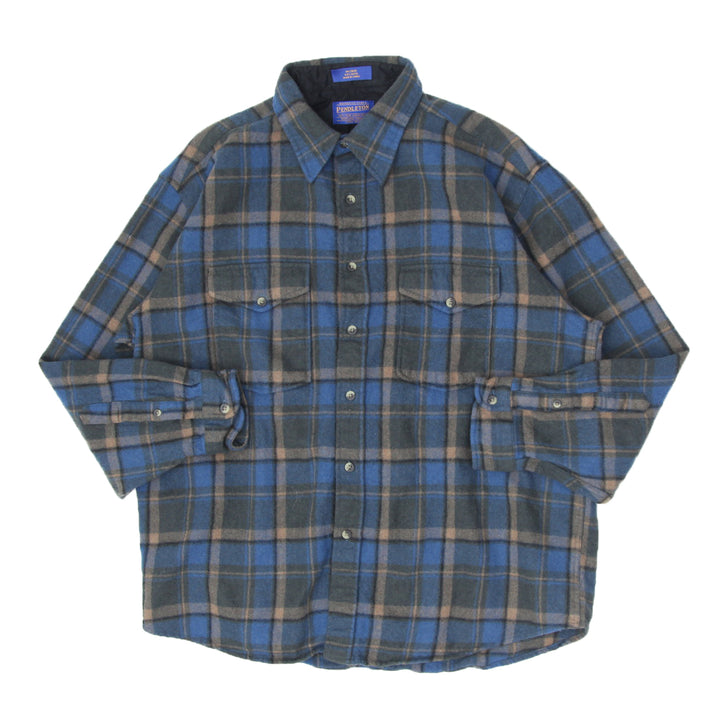 Vintage Pendleton Plaid Woolen Flannel Shirt