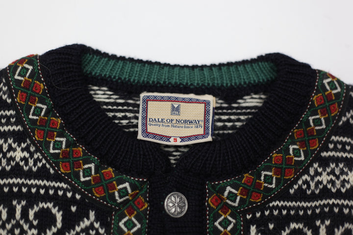 Vintage Dale Of Norway Knitted Cardigan Sweater Ladies - Migration_Jumper & Knitwear - B2G1, Category_Default Category/VINTAGE, Category_Default Category/VINTAGE/WOMEN - back view