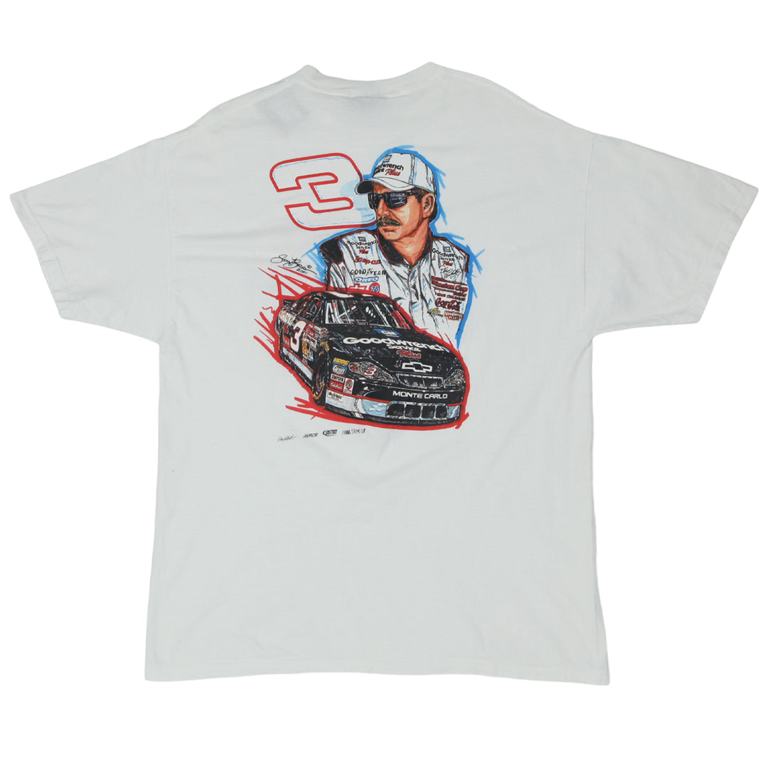 Vintage Dale Earnhardt 3 Nascar Racing T-Shirt Chase Authentics L