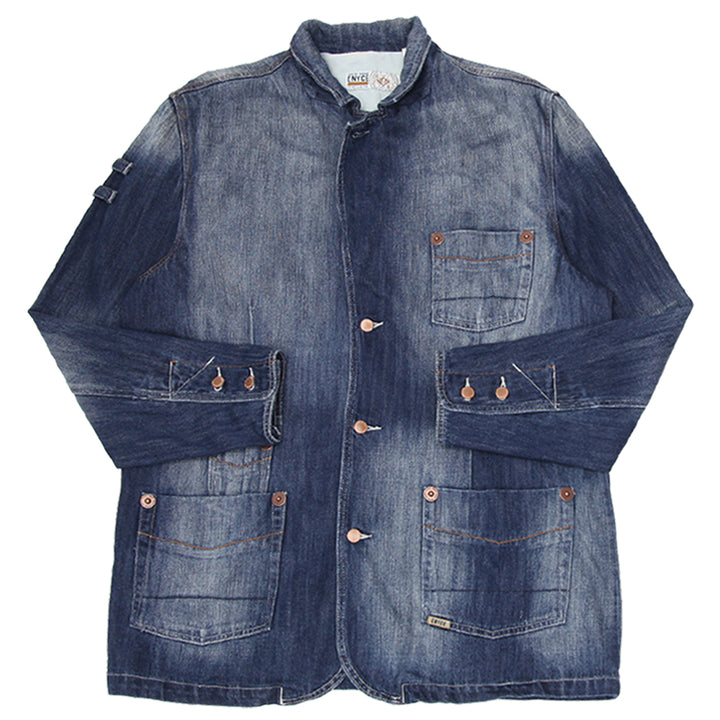 Mens Y2K ENYCE Chore Coat Denim Jacket