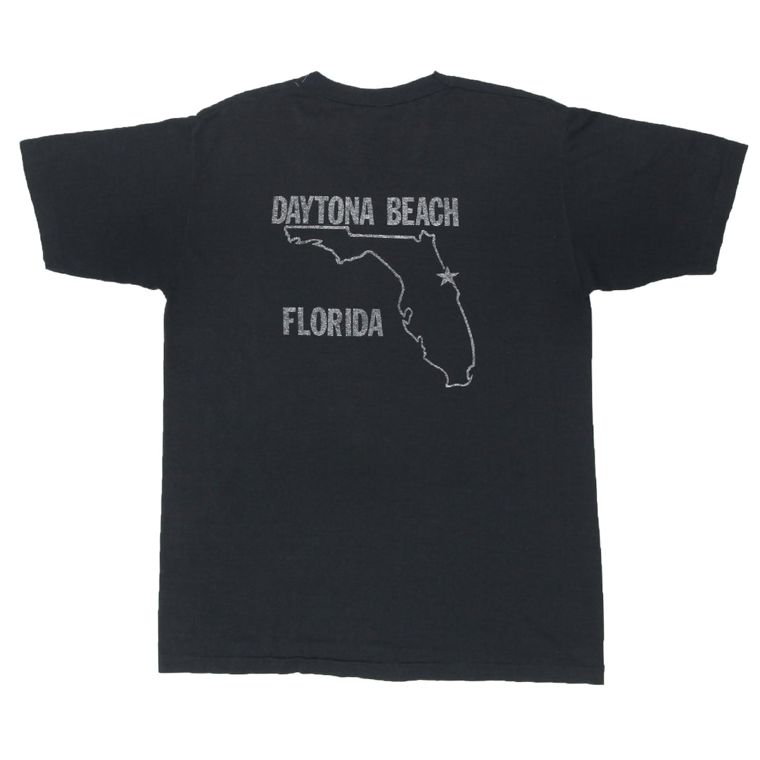 Vintage Harley Davidson Daytona Beach Florida T-Shirt Single Stitch Made In USA L