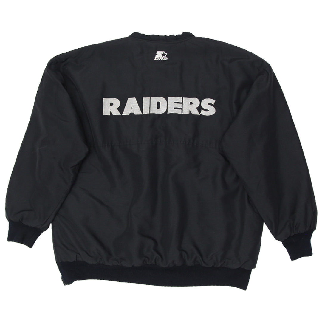 Mens Starter Oakland Riders Quilted Full Zip Jacket