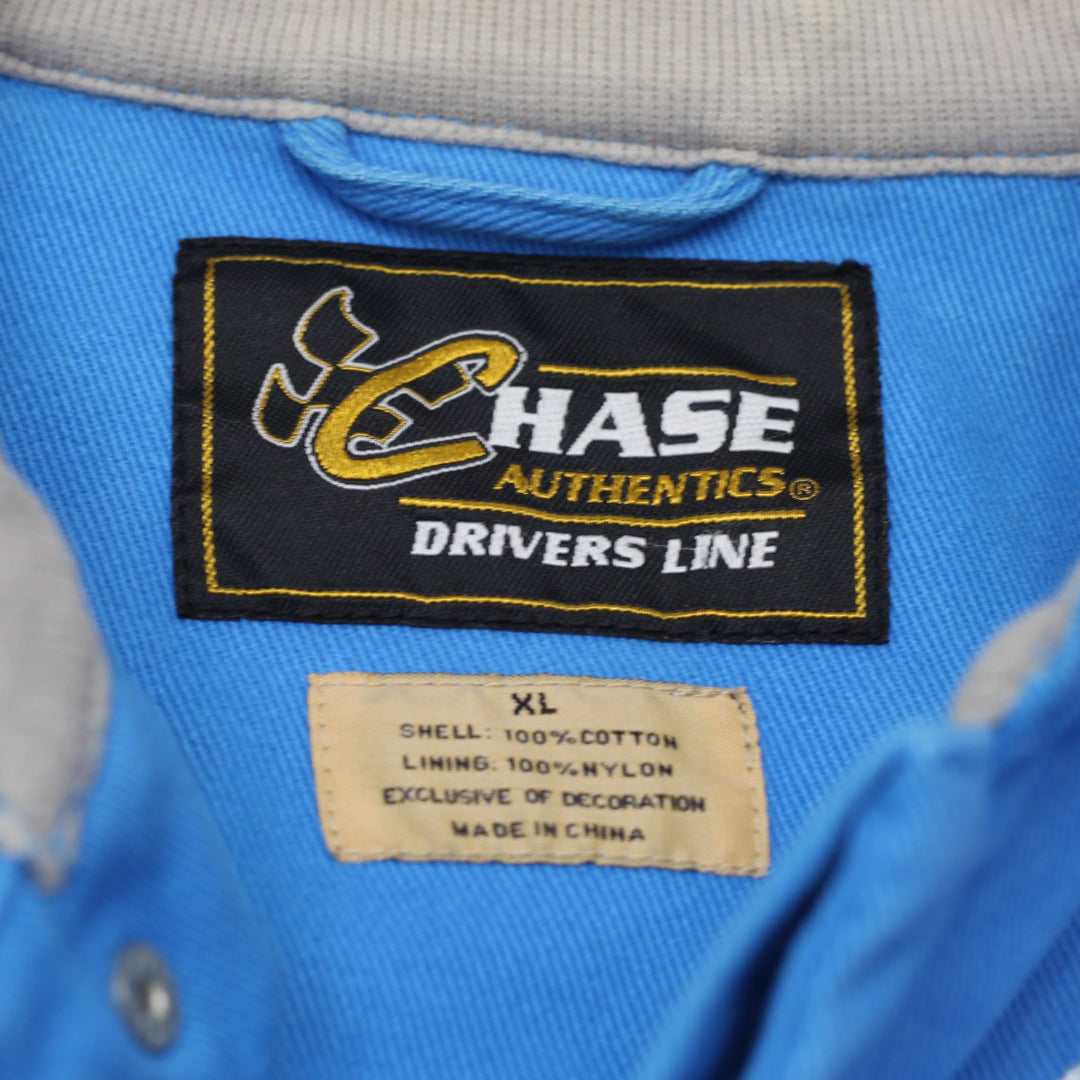 Vintage Chase Authentic Blue & Gray Rusty Wallace Miller Lite Racing Jacket