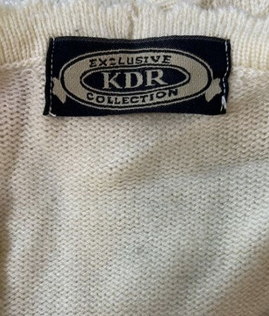 Vintage KDR Collection Embroidered Button Ladies Sweater