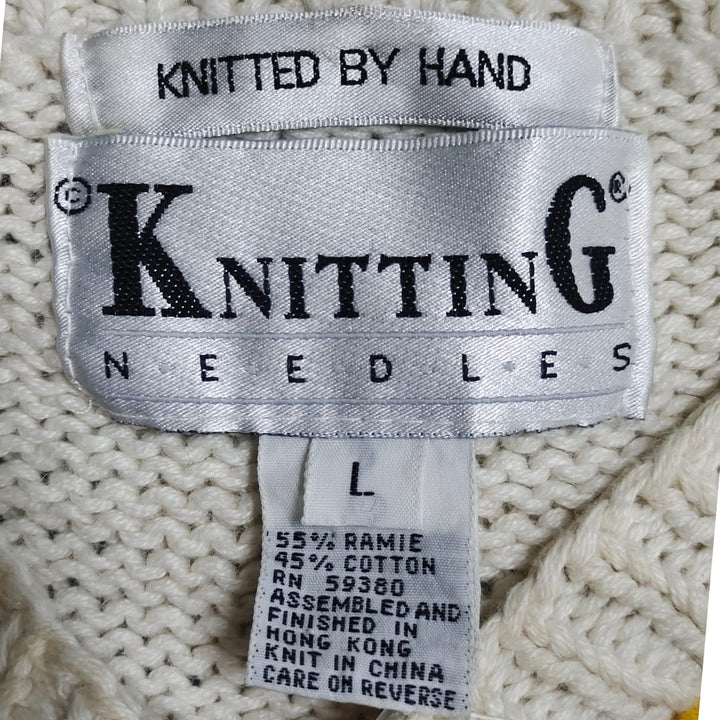 Vintage Knitting Needles Knitted by Hand Sweater Ladies - Fashion Rerun Vintage Migration_Sweaters