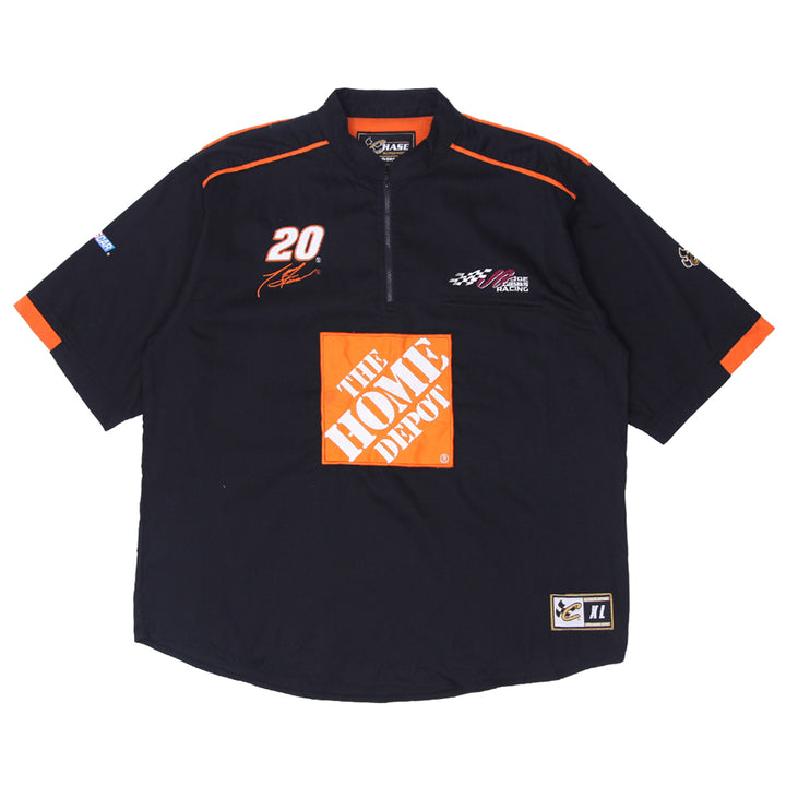 Vintage Chase Authentics Tony Stewart Nascar Quarter Zip Joe Gibbs Racing Shirt