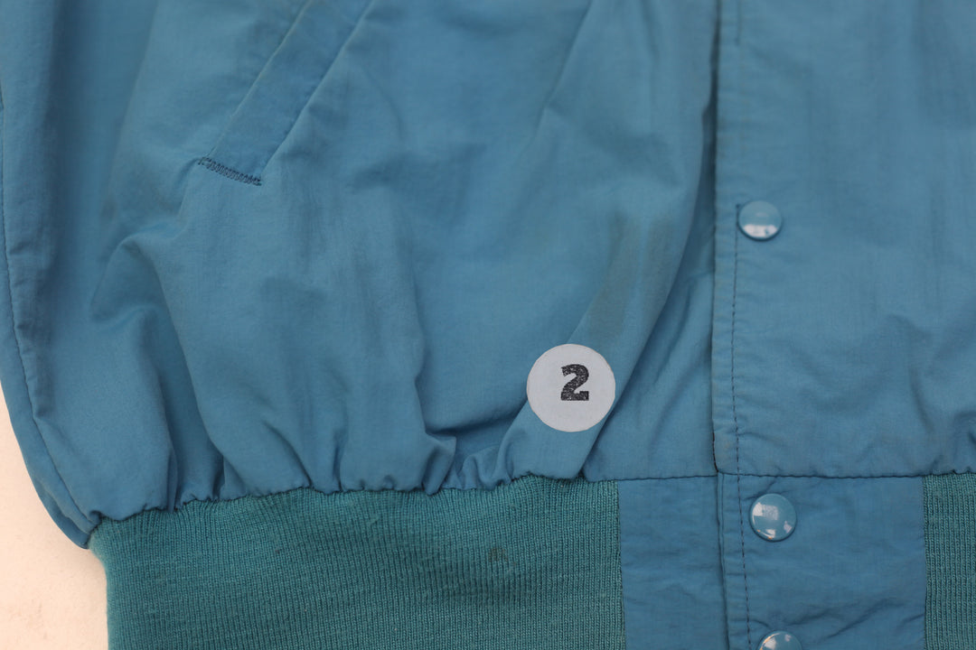 Vintage Starter San Jose Sharks Mini Logo Blue NHL Bomber Jacket