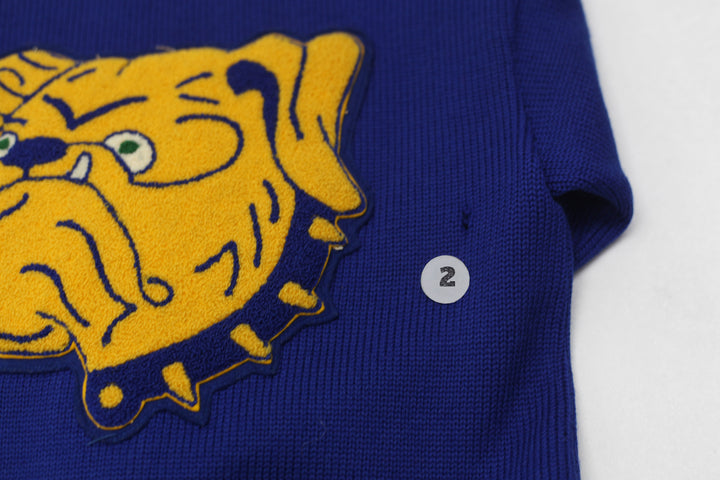 Vintage Ladies 1930s Winged Foot Varsity Wool Cardigan Sweater