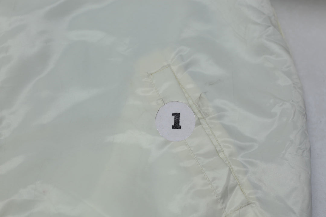 Vintage Starter NFL 100 Trick Play Satin Full-Snap Jacket - Cream