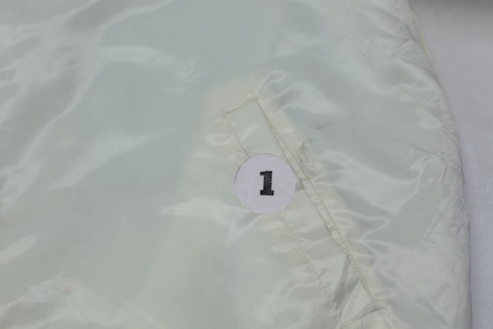 Vintage Starter NFL 100 Trick Play Satin Full-Snap Jacket - Cream