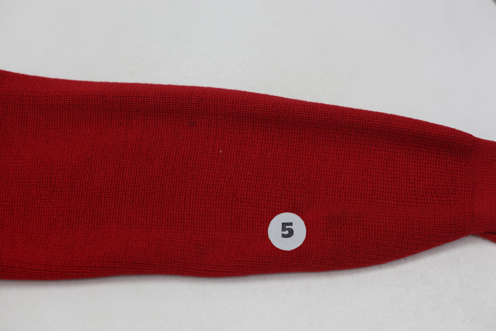 White Ram Vintage Bonspieler Red Sweater Cardigan Made In Canada
