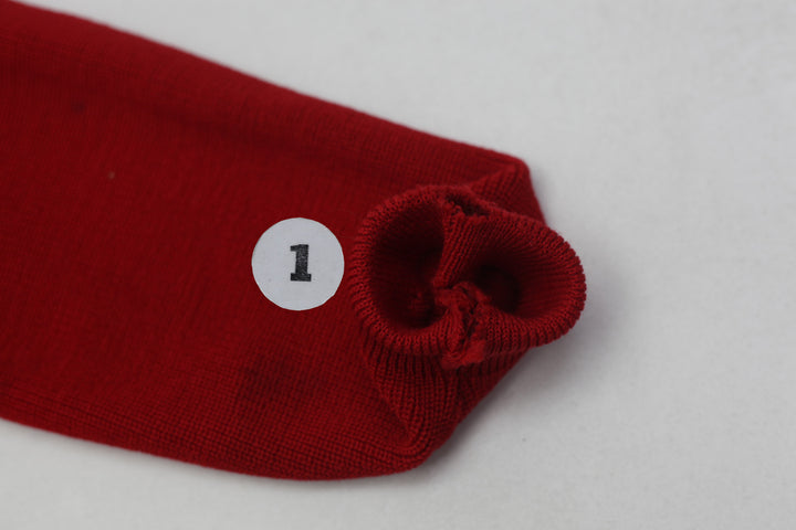 White Ram Vintage Bonspieler Red Sweater Cardigan Made In Canada