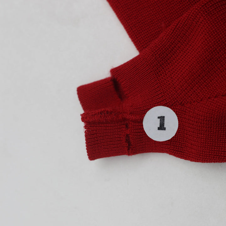 White Ram Vintage Bonspieler Red Sweater Cardigan Made In Canada