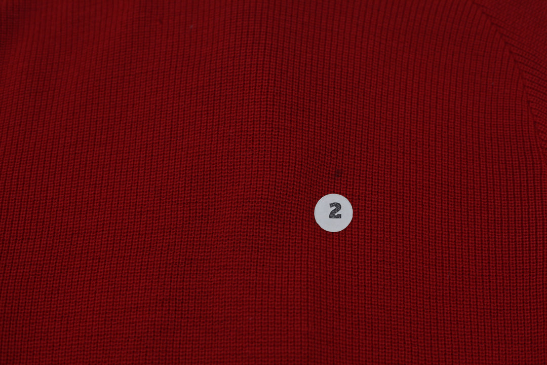 White Ram Vintage Bonspieler Red Sweater Cardigan Made In Canada