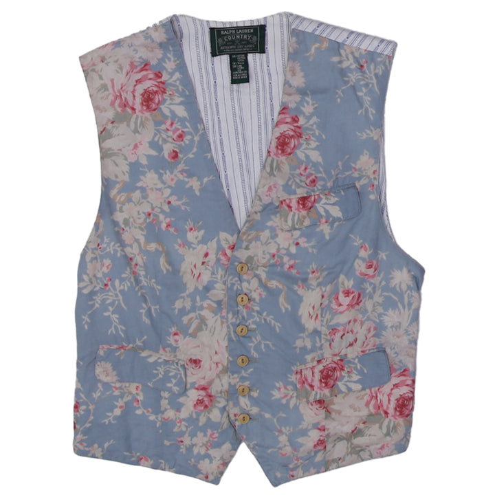 Vintage Ralph Lauren Country Floral Ladies Vest