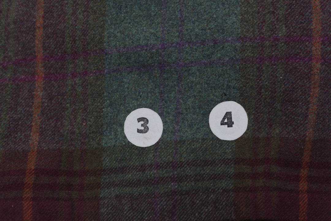 Vintage Ralph Lauren Medium Tartan Plaid RRL Green Tweed Jacket Shirt