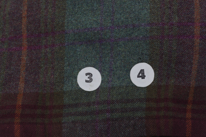 Vintage Ralph Lauren Medium Tartan Plaid RRL Green Tweed Jacket Shirt