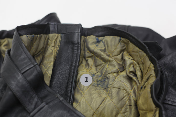 Vintage Harley Davidson Leather Embossed Eagle Studded Motorcycle Jacket