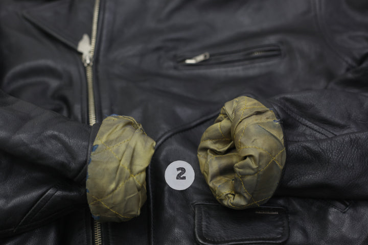 Vintage Harley Davidson Leather Embossed Eagle Studded Motorcycle Jacket