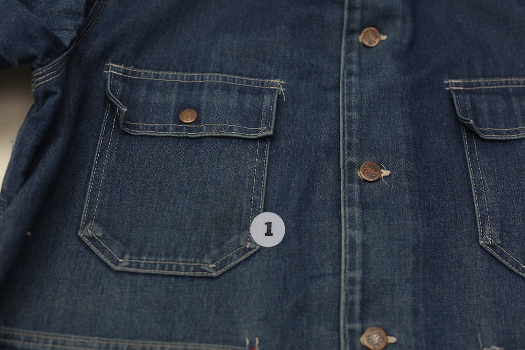 Vintage Big Mac Blanket Lined Dark Blue Denim Chore Jacket Work Made in US | Migration_Jacket UAENAT20 - Alte | Fashion Rerun