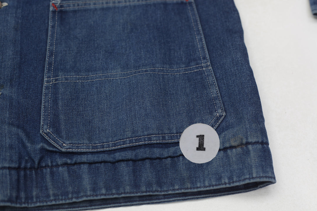 Vintage Big Mac Blanket Lined Dark Blue Denim Chore Jacket Work Made in US | Migration_Jacket UAENAT20 - View | Fashion Rerun