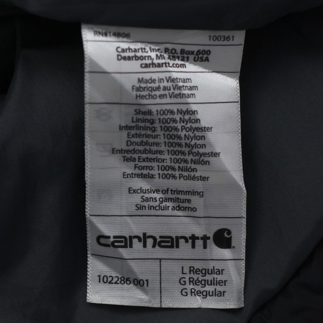 Mens Carhartt Vest Rain Defender 102286-001 Quilted Black Vest