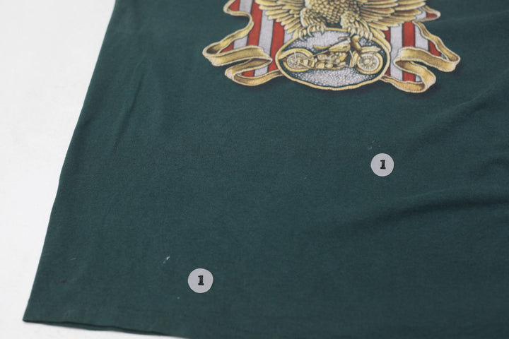 Vintage 3D Emblem Made In USA Ride With Pride Single Stitch T-Shirt