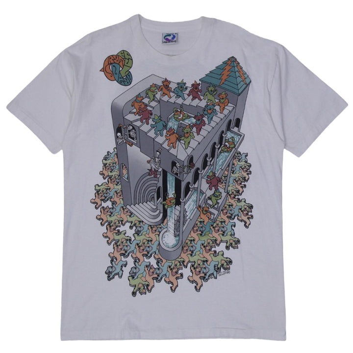 Vintage 1993 Grateful Dead MC Escher T-Shirt Liquid Blue