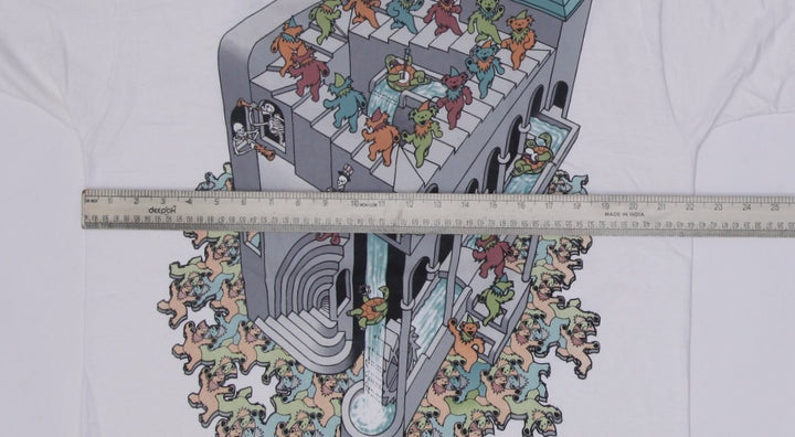 Vintage 1993 Grateful Dead MC Escher T-Shirt Liquid Blue