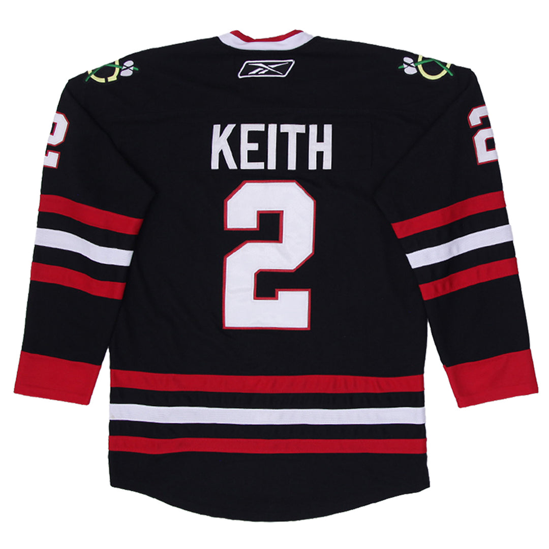 Vintage Keith #2 Chicago Blackhawks Black Premier Hockey Jersey