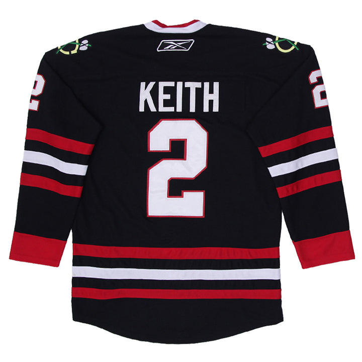 Vintage Keith #2 Chicago Blackhawks Black Premier Hockey Jersey