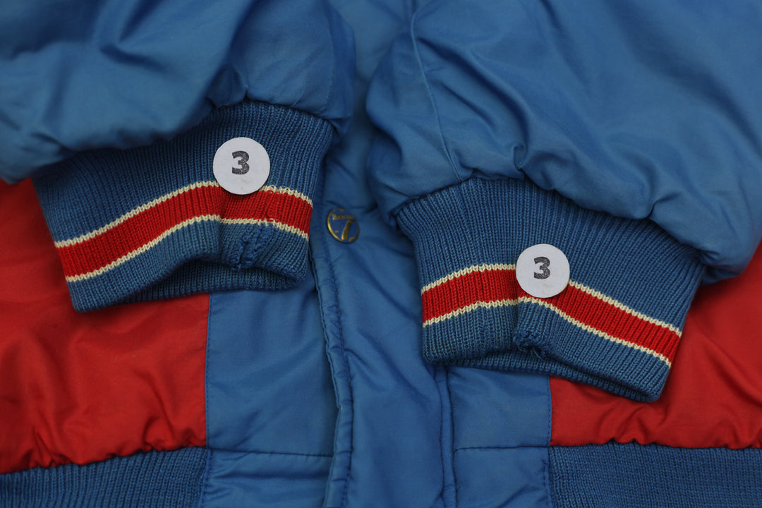 Vintage 90s Team NFL Logo 7 Buffalo Bills Full Zip Puffer Hooded Jacket