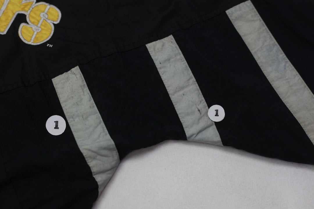 Vintage 90s Starter Pittsburgh Steelers Hooded 1/2 Zip Pullover Jacket