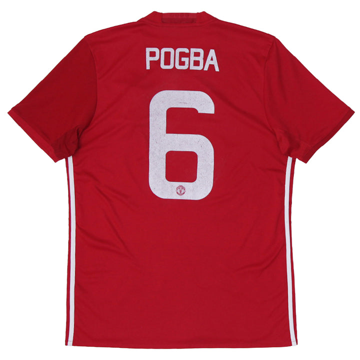 Mens Manchester United 2016-17 Home Shirt Pogba #6 Soccer Jersey