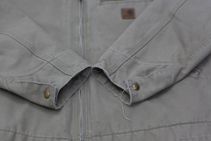 Mens Carhartt J97 266 Cottonwood Detroit Beige Jacket