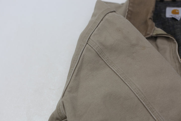 Mens Carhartt J97 266 Cottonwood Detroit Beige Jacket