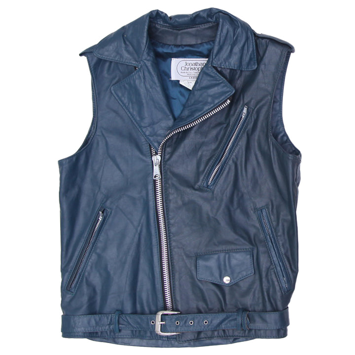 Vintage Ladies Jonathan Christopher Grandeur Full Zip Leather Vest