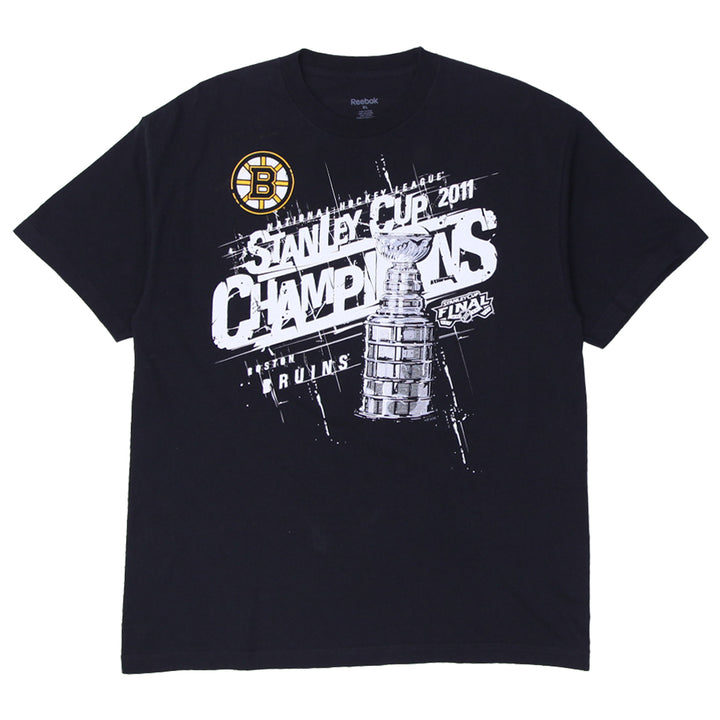 Mens Reebok Boston Bruins 2011 NHL Stanley Cup Champions T-Shirt