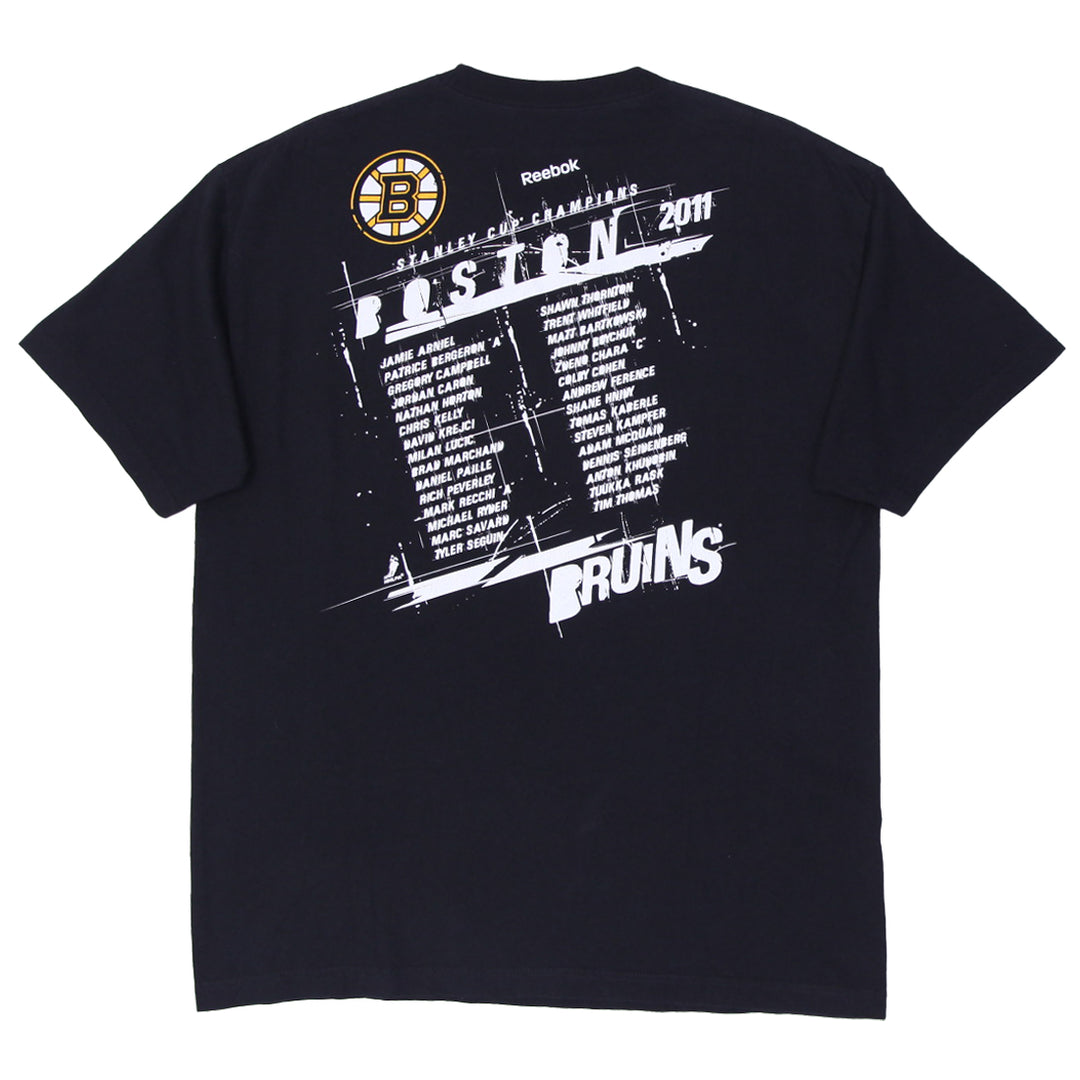 Mens Reebok Boston Bruins 2011 NHL Stanley Cup Champions T-Shirt