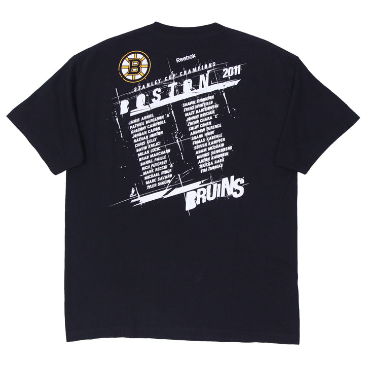 Mens Reebok Boston Bruins 2011 NHL Stanley Cup Champions T-Shirt