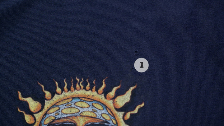 Vintage Sublime Waves And Sun Navy Blue Shirt 2006