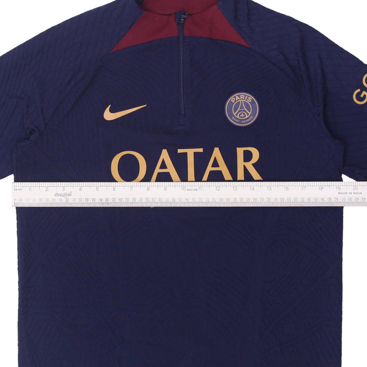 Mens Quarter Zip Paris Saint-Germain Nike Slim Fit Dri Fit ADV T-Shirt